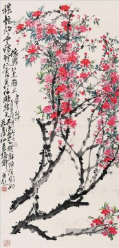 Wu cangdeviantart Peachblossom ancienne Chine à l’encre Peinture à l'huile